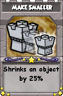 Wizard101 School 16 spell card: Make Smaller, Spell ID 10509