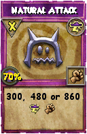 Wizard101 Storm spell card: Natural Attack, Spell ID 10550