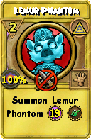 Wizard101 Myth spell card: Lemur Phantom, Spell ID 10581