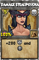 Wizard101 Death spell card: Death Damage StealPosCharm 5.2, Spell ID 10591