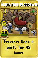 Wizard101 Gardening spell card: Miniature Bloodbats, Spell ID 10595