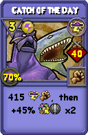 Wizard101 Storm spell card: Catch of the Day, Spell ID 10603
