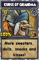 Wizard101 Shadow spell card: Curse of Grandma, Spell ID 10622