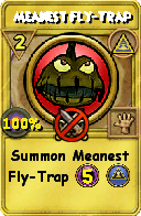 Wizard101 Myth spell card: Meanest Fly-Trap, Spell ID 10629