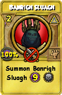 Wizard101 Myth spell card: Banrigh Sluagh, Spell ID 10634