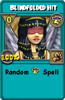 Wizard101 Storm spell card: Blindfolded Hit, Spell ID 10636