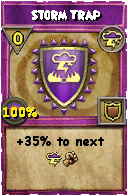 Wizard101 Storm spell card: Storm Trap, Spell ID 10643