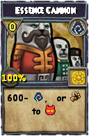 Wizard101 Shadow spell card: Essence Cannon, Spell ID 10648
