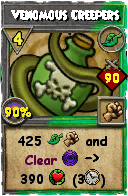 Wizard101 Life spell card: Venomous Creepers, Spell ID 10682
