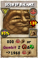 Wizard101 Balance spell card: Scion of Balance, Spell ID 10695