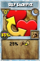 Wizard101 Moon spell card: Self Sacrifice, Spell ID 10703