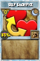 Wizard101 Moon spell card: Self Sacrifice, Spell ID 10704