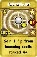 Wizard101 Star spell card: Empowerment, Spell ID 10719