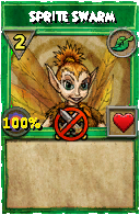 Wizard101 Life spell card: Sprite Swarm, Spell ID 10733