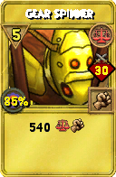 Wizard101 Balance spell card: Gear Spinner, Spell ID 10734