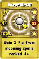 Wizard101 Star spell card: Empowerment, Spell ID 10737