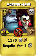 Wizard101 Death spell card: Monster Mash, Spell ID 10741