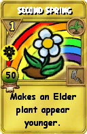 Wizard101 Gardening spell card: Second Spring, Spell ID 10751