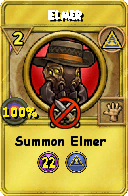 Wizard101 Myth spell card: Elmer, Spell ID 10752