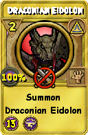 Wizard101 Myth spell card: Draconian Eidolon, Spell ID 10755