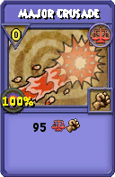 Wizard101 Balance spell card: Major Crusade, Spell ID 10795
