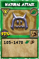 Wizard101 Life spell card: Natural Attack, Spell ID 10801