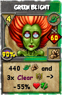 Wizard101 Life spell card: Green Blight, Spell ID 10817