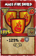 Wizard101 Fire spell card: Mass Fire Shield, Spell ID 10818