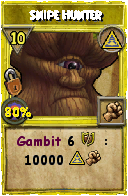 Wizard101 Myth spell card: Snipe Hunter, Spell ID 10820