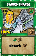 Wizard101 Life spell card: Sacred Charge, Spell ID 10833