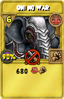Wizard101 Balance spell card: Oni no War, Spell ID 10842