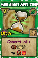 Wizard101 Life spell card: Mob Jinn's Affliction, Spell ID 10849