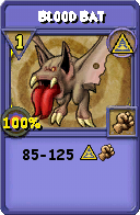 Wizard101 Myth spell card: Blood Bat, Spell ID 10861