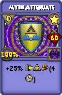Wizard101 Star spell card: Myth Attenuate, Spell ID 10886