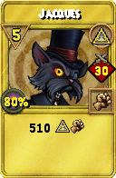 Wizard101 Myth spell card: Jacques, Spell ID 10890