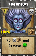 Wizard101 Death spell card: Two of Cups, Spell ID 10900