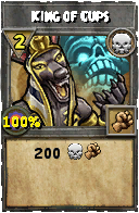 Wizard101 Death spell card: King of Cups, Spell ID 10901