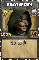 Wizard101 Death spell card: Knave of Cups, Spell ID 10905