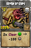 Wizard101 Death spell card: Seven of Cups, Spell ID 10907