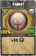 Wizard101 Death spell card: Fangs!, Spell ID 10910