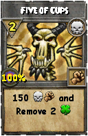 Wizard101 Death spell card: Five of Cups, Spell ID 10911