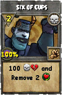 Wizard101 Death spell card: Six of Cups, Spell ID 10913