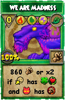 Wizard101 Life spell card: We are Madness, Spell ID 10926