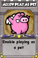 Wizard101 School 16 spell card: Allow Play As Pet, Spell ID 10930