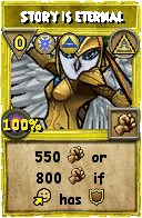 Wizard101 Myth spell card: Story is eternal, Spell ID 10931