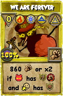 Wizard101 Myth spell card: We are Forever, Spell ID 10933
