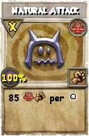 Wizard101 Balance spell card: Natural Attack, Spell ID 10938