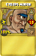 Wizard101 Myth spell card: Cyclops Minion, Spell ID 10954