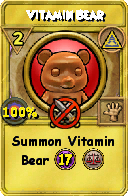 Wizard101 Myth spell card: Vitamin Bear, Spell ID 10972