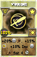 Wizard101 Star spell card: Virulence, Spell ID 10976